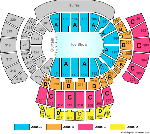 State Farm Arena - GA Disney On Ice Zone Seating Chart